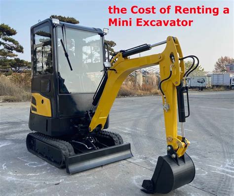 cost of renting a mini excavator|mini excavator weekly rental.